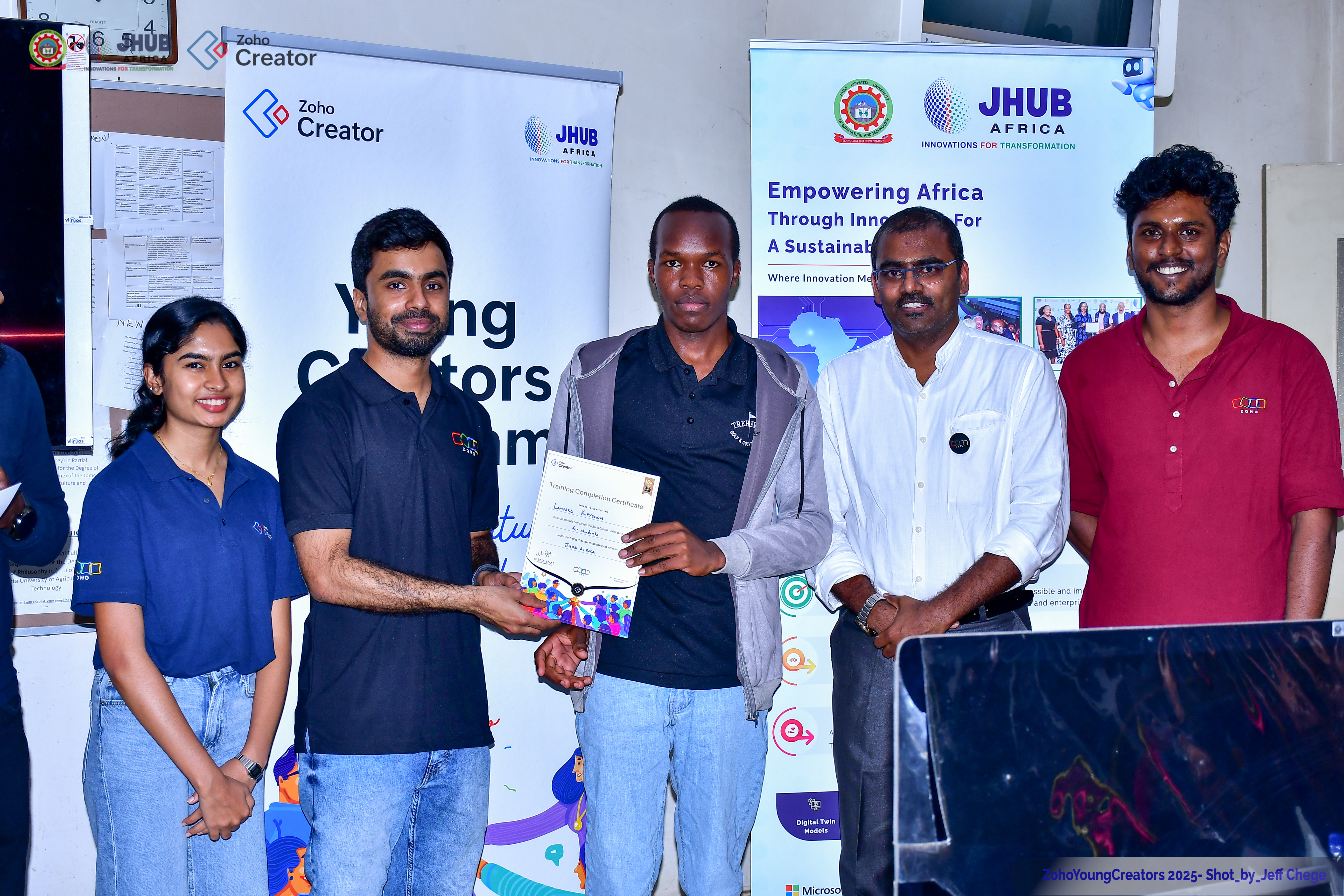 Receiving Zoho certificate