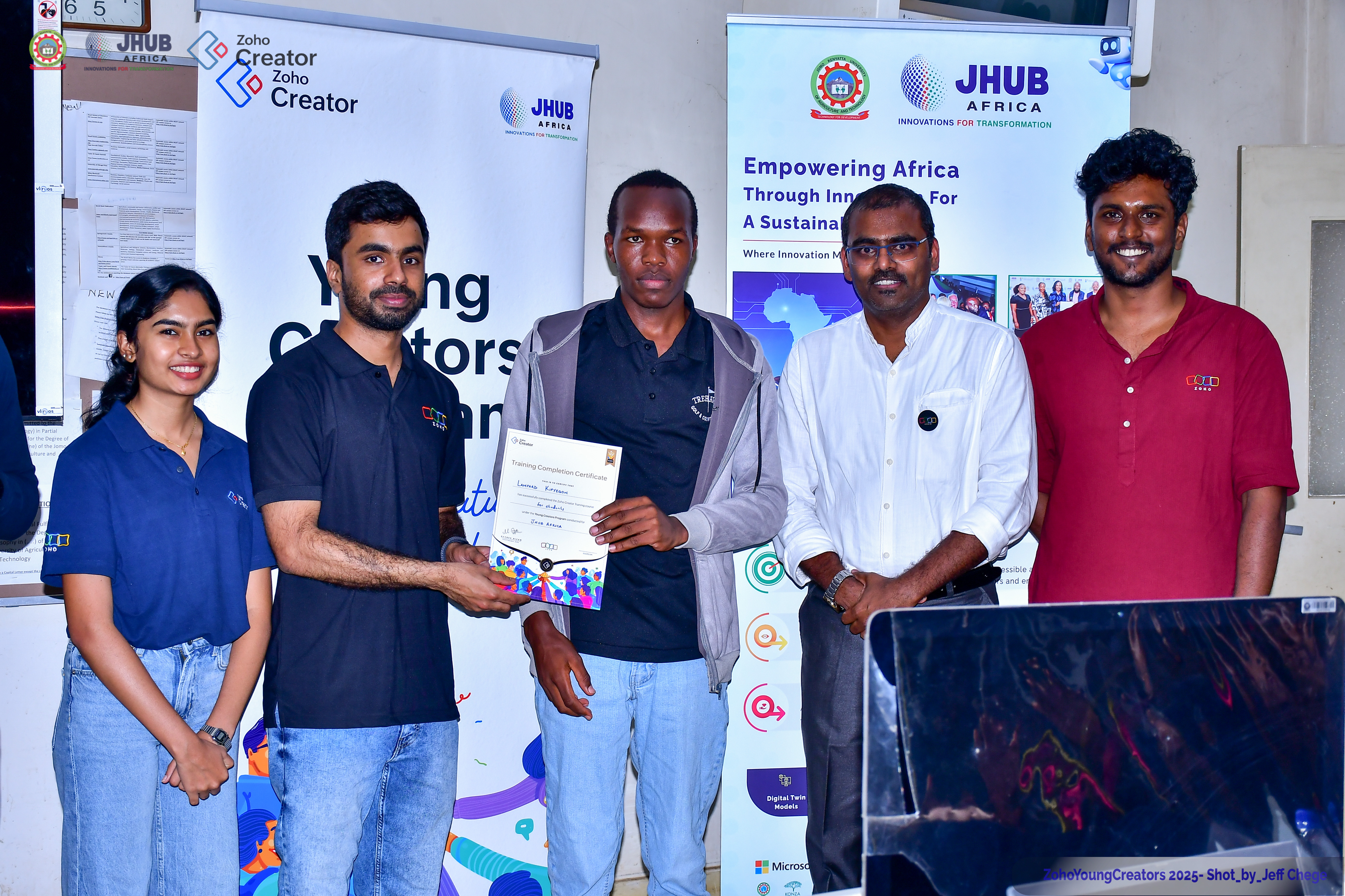 Receiving Zoho certificate
